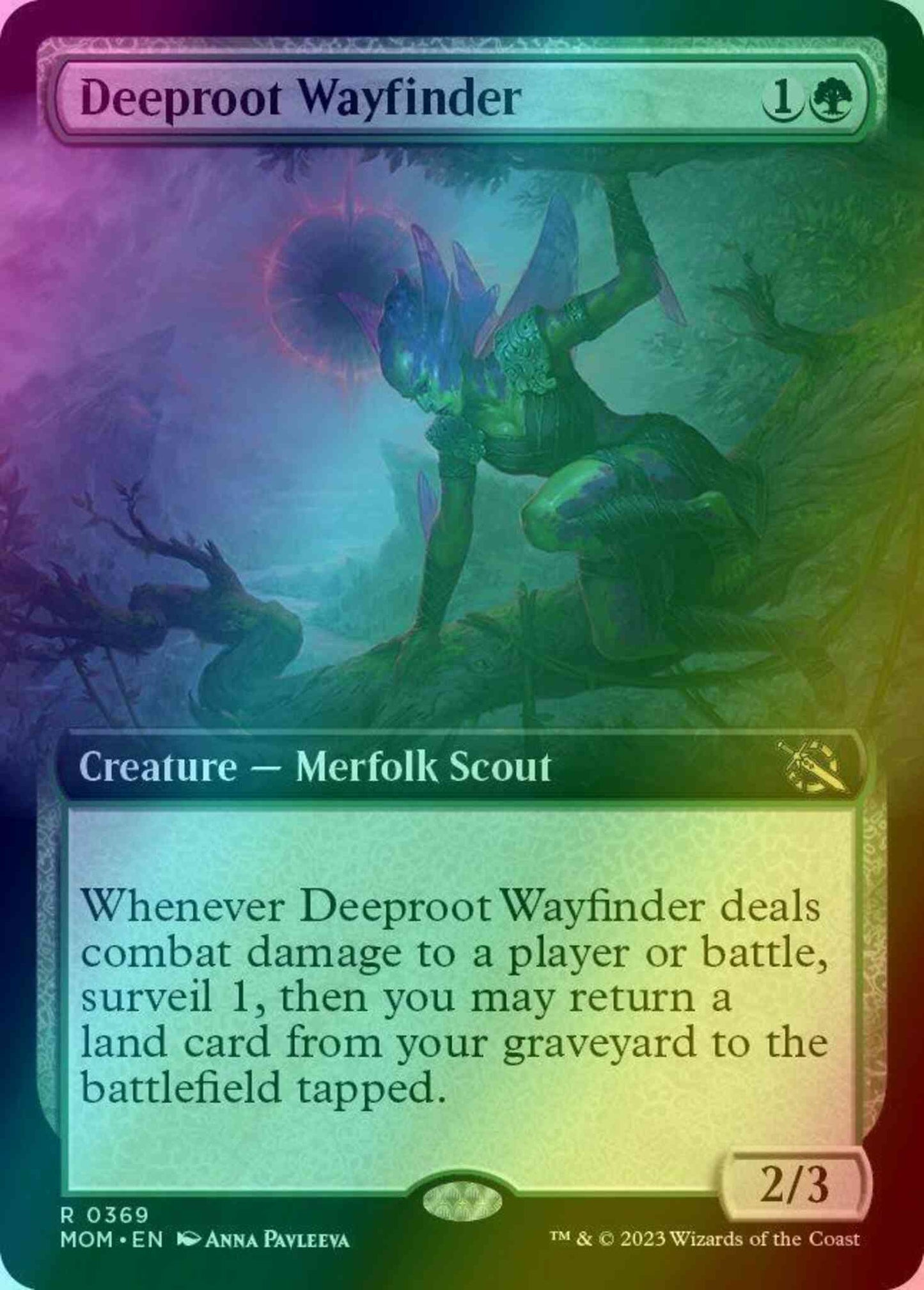 Deeproot Wayfinder [369] [Extended Art] [March of the Machine] [Foil]