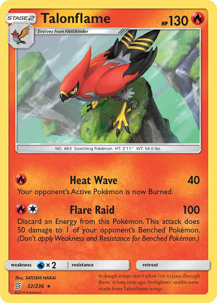 Talonflame - 32/236 - Rare [sm11-32] [Non-Holo]