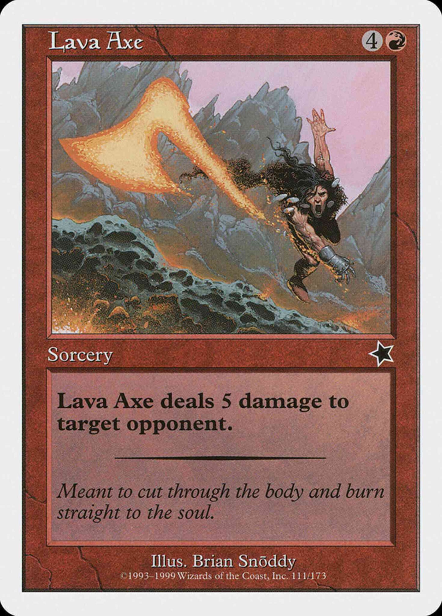 Lava Axe [111] [Starter 1999] [Non-Foil]