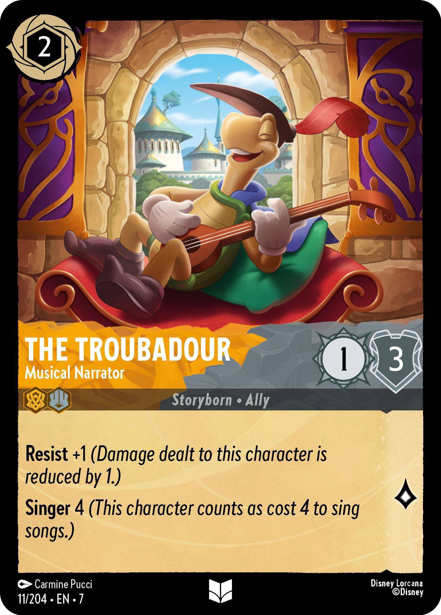 The Troubadour - Musical Narrator - 11/204 [Archazia's Island] [Non-Foil]