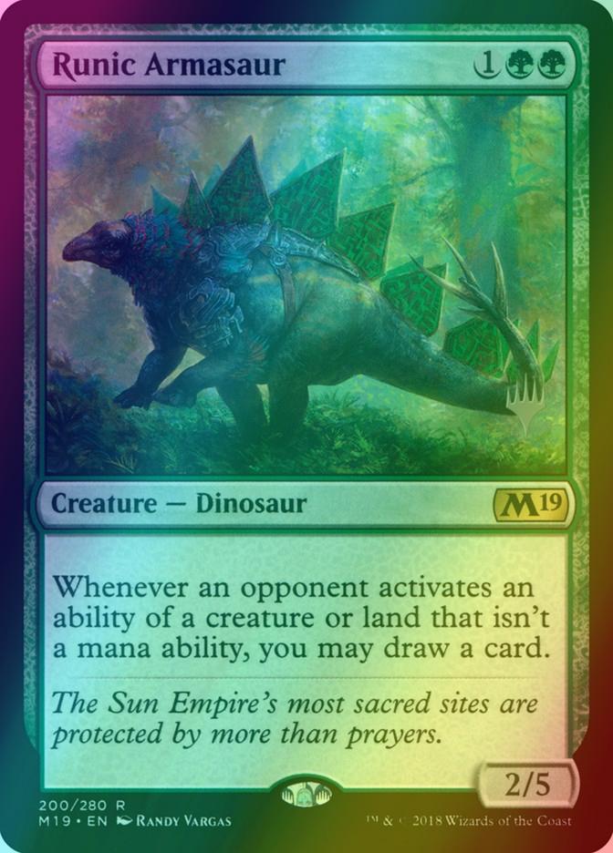 Runic Armasaur [Promo Pack] [200p] [Core Set 2019 Promos] [Foil]