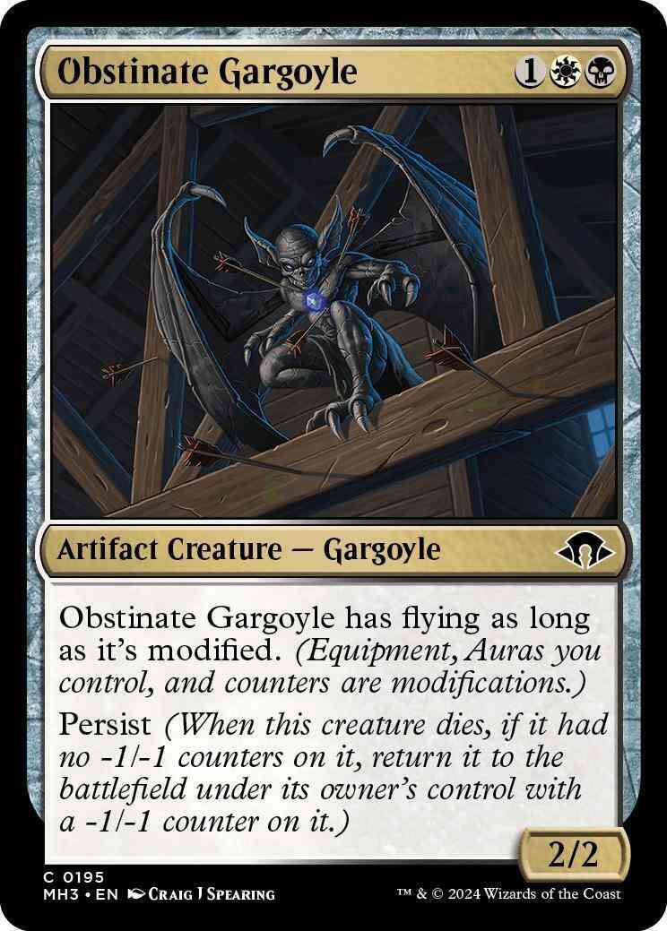 Obstinate Gargoyle [195] [Modern Horizons 3] [Non-Foil]