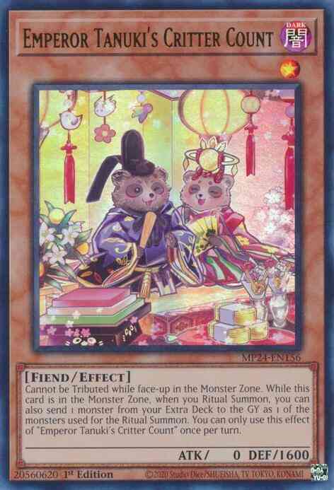 Emperor Tanuki's Critter Count - MP24-EN156 - Ultra Rare - 1st Edition