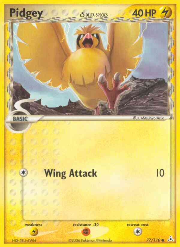 Pidgey δ - 77/110 - Common [ex13-77] [Reverse Holo]