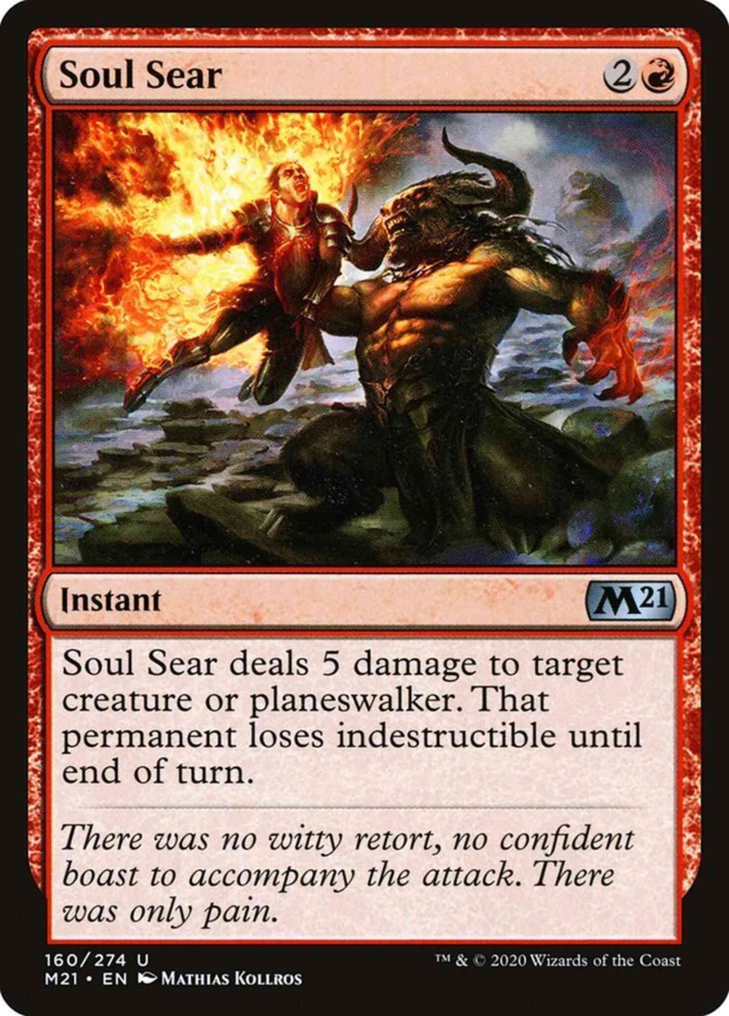 Soul Sear [160] [Core Set 2021] [Non-Foil]