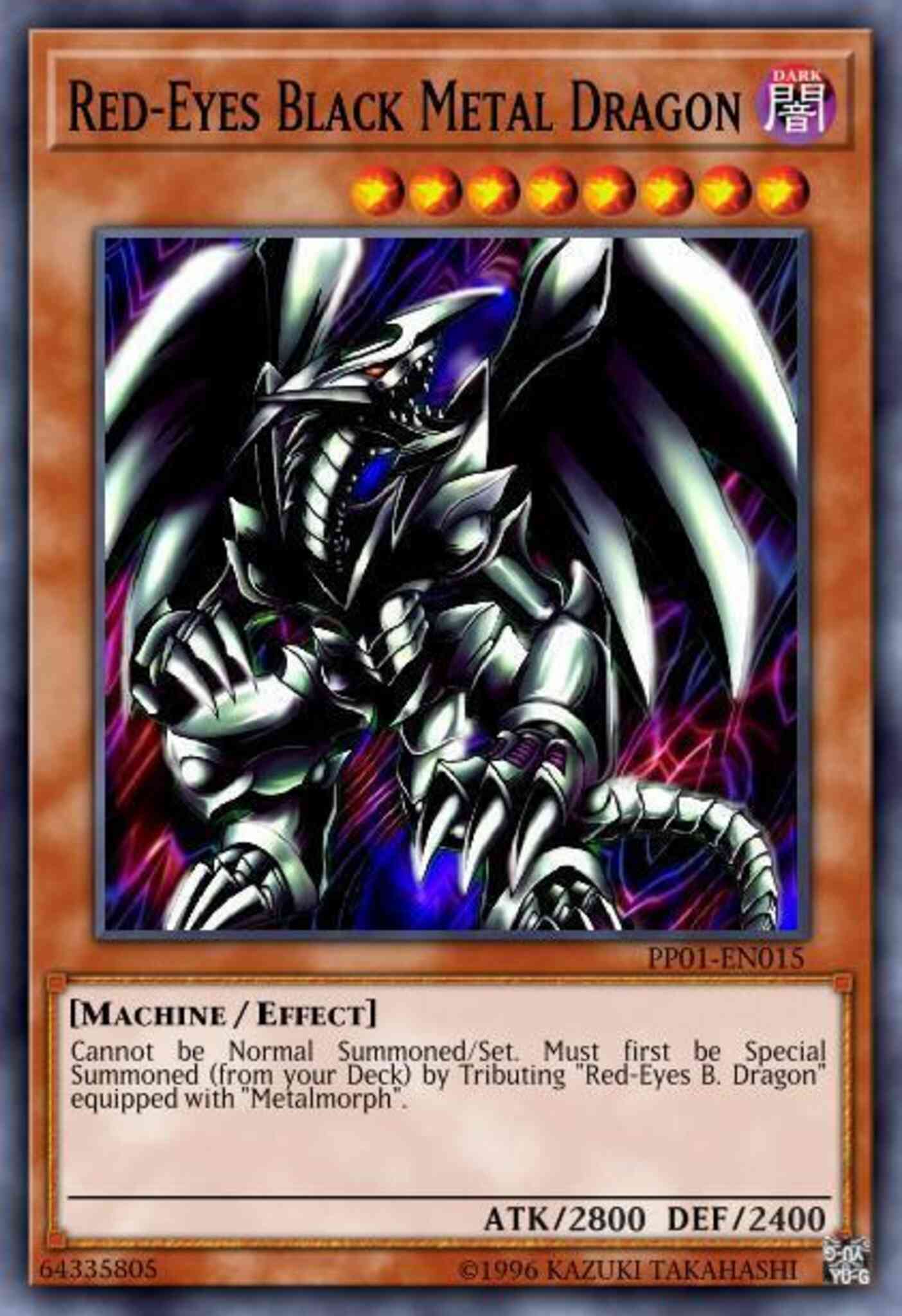 Red-Eyes Black Metal Dragon - MIL1-EN035 - Common - 1st Edition