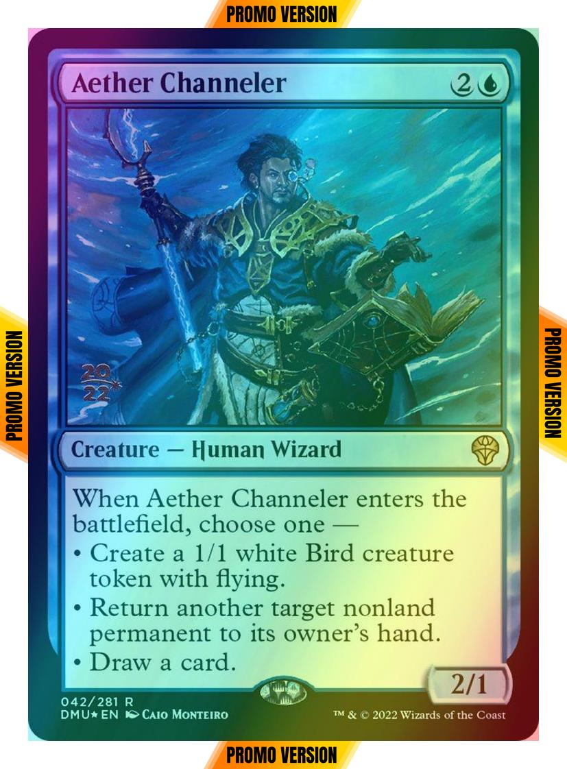 Aether Channeler [42s] [Prerelease] [Dominaria United: Promos] [Foil]
