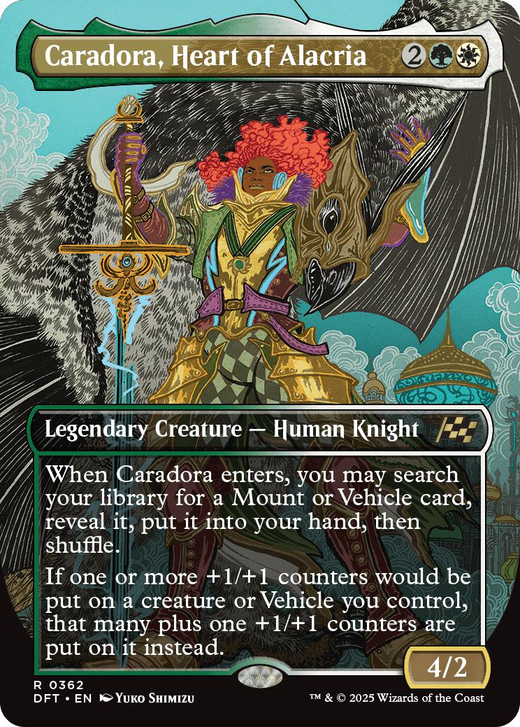Caradora, Heart of Alacria [362] [Borderless] [Aetherdrift] [Non-Foil]