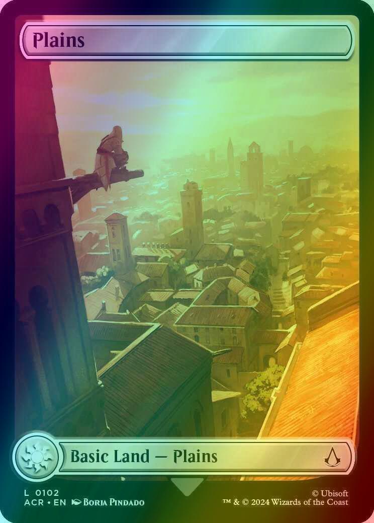 Plains [102] [Full Art] [Assassin's Creed] [Foil]