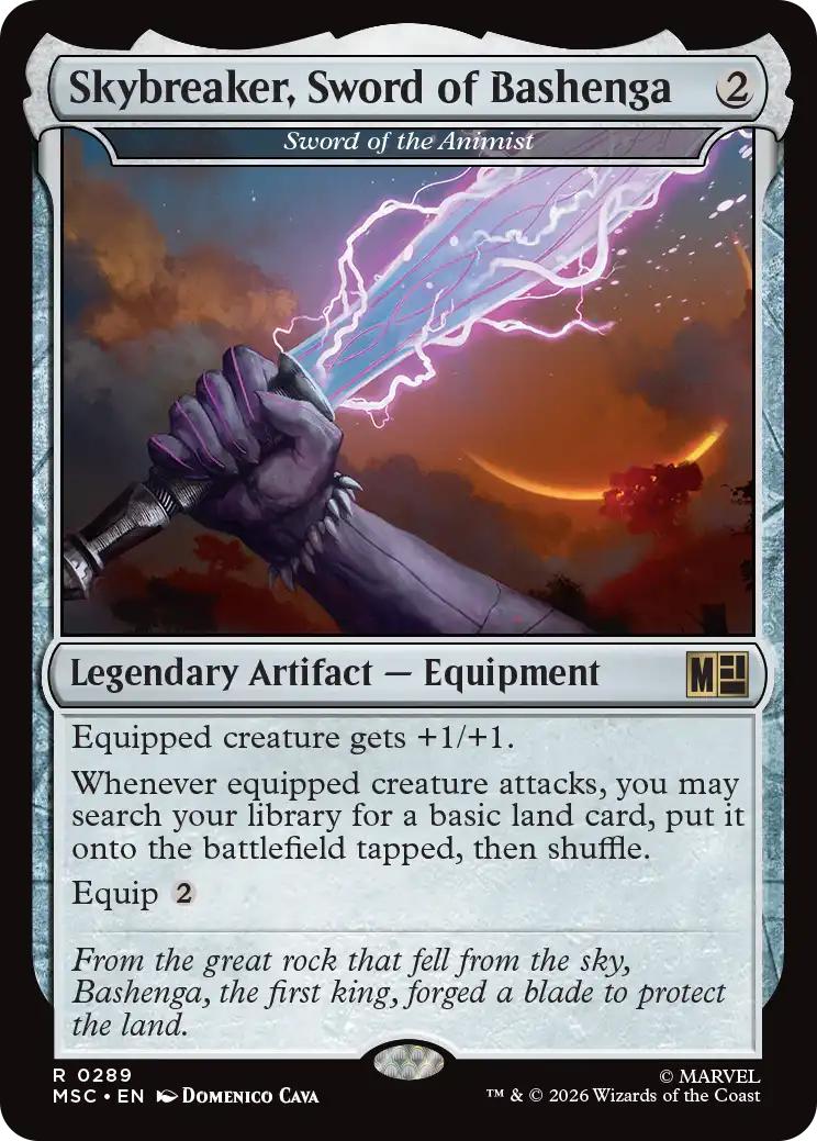 Skybreaker, Sword of Bashenga - Sword of the animist [289] [Marvel Super Heroes: Commander] [Non-Foil]