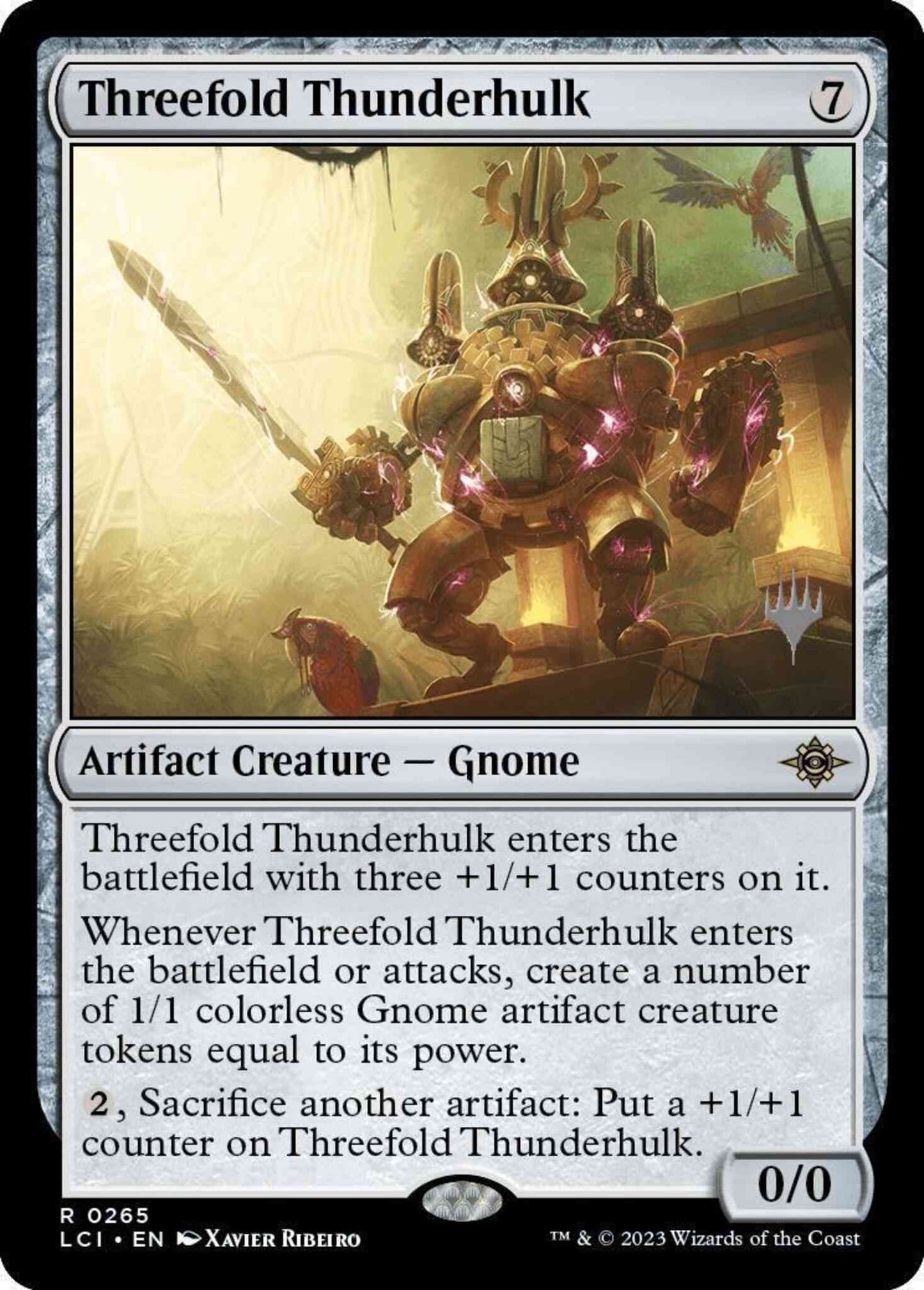 Threefold Thunderhulk [265p] [Promo Pack] [The Lost Caverns of Ixalan: Promos] [Non-Foil]