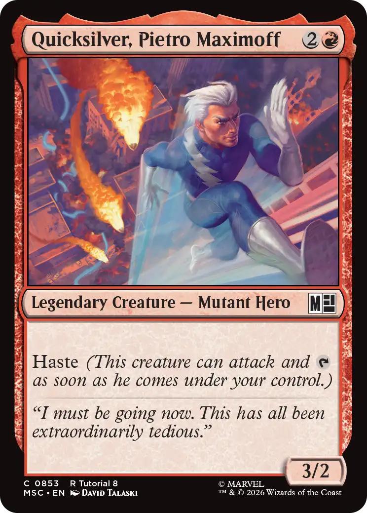 Quicksilver, Pietro Maximoff [853] [Beginner Box] [Marvel Super Heroes: Commander] [Non-Foil]