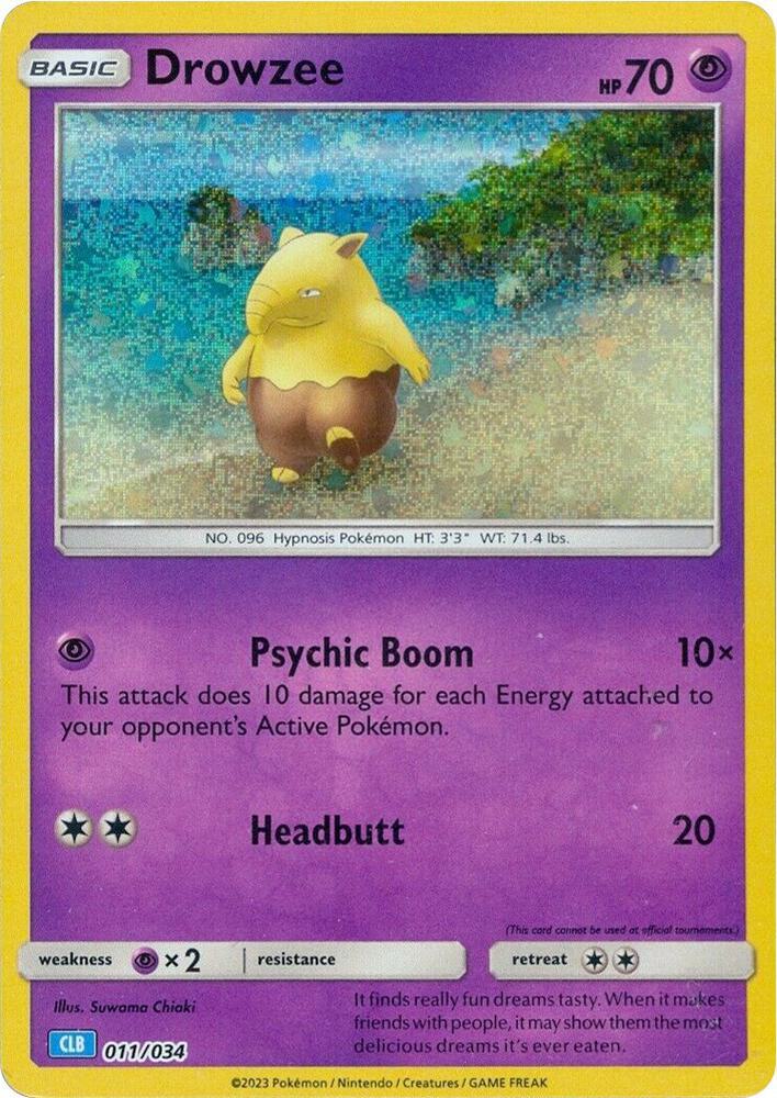 Drowzee - 011/034 - Promo - CLB [tcgc-CLB011] [Holo]