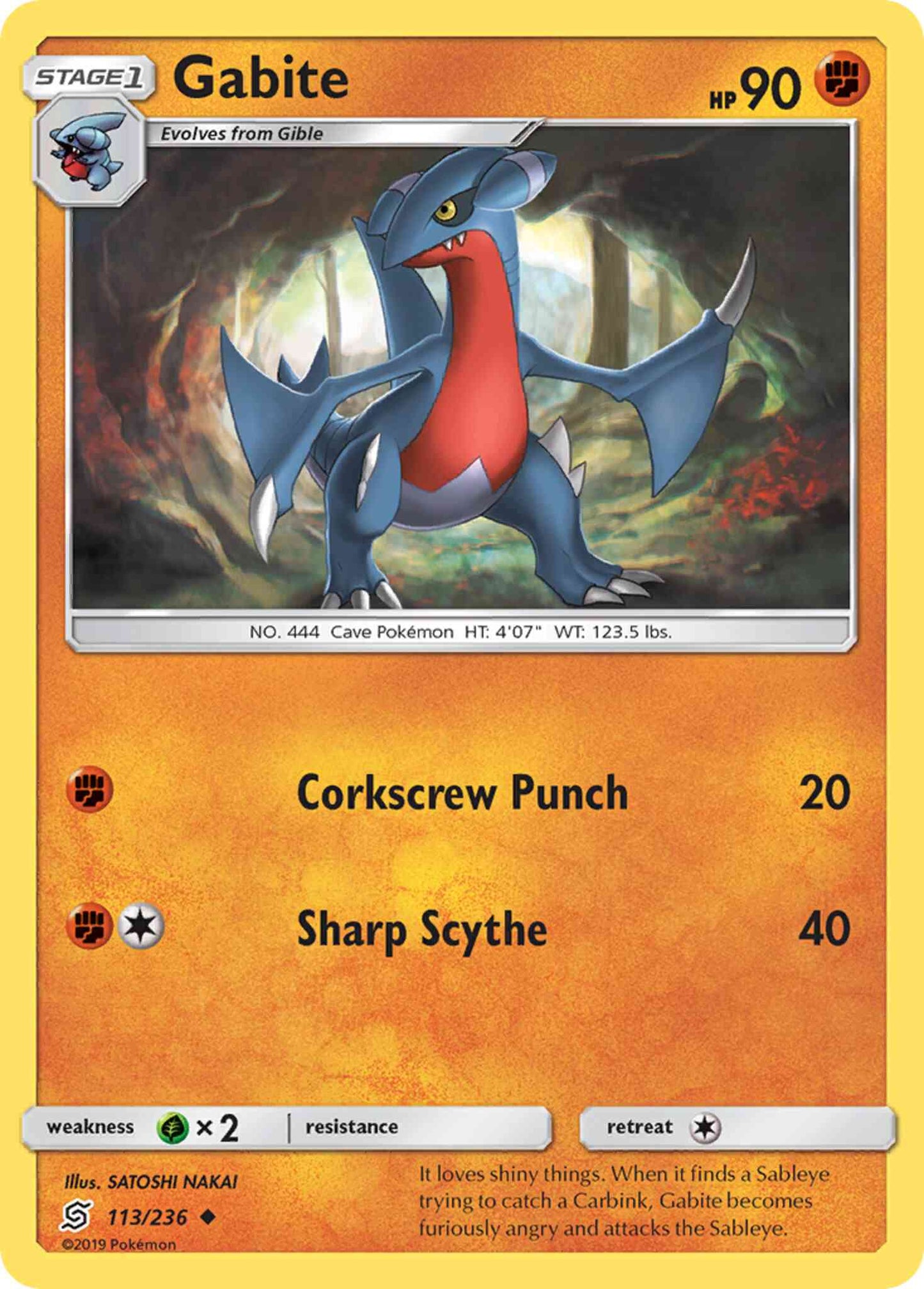 Gabite - 113/236 - Uncommon [sm11-113] [Non-Holo]