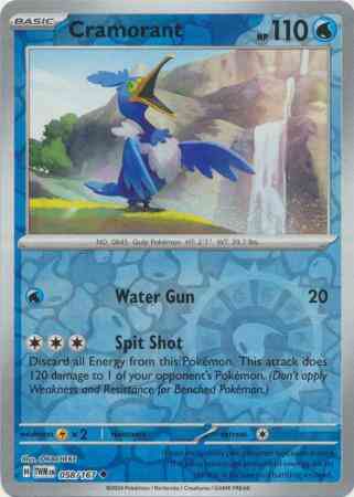 Cramorant - 058/167 - Uncommon [sv06-058] [Reverse Holo]