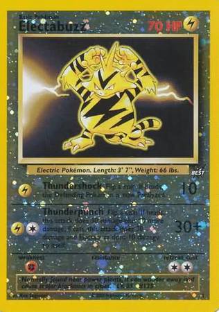 Electabuzz - 1/9 - Best of Game Promo [Reverse Holo]