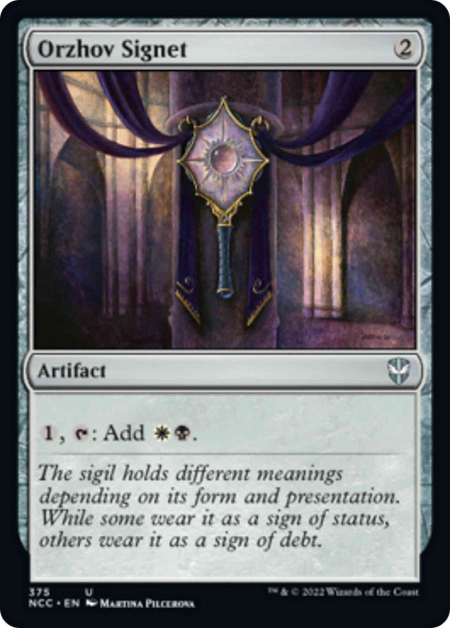 Orzhov Signet [375] [Streets of New Capenna: Commander] [Non-Foil]