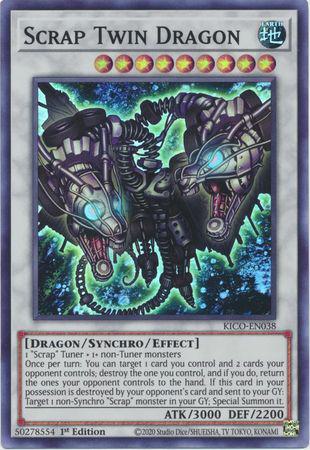 Scrap Twin Dragon - KICO-EN038 - Super Rare - 1st Edition