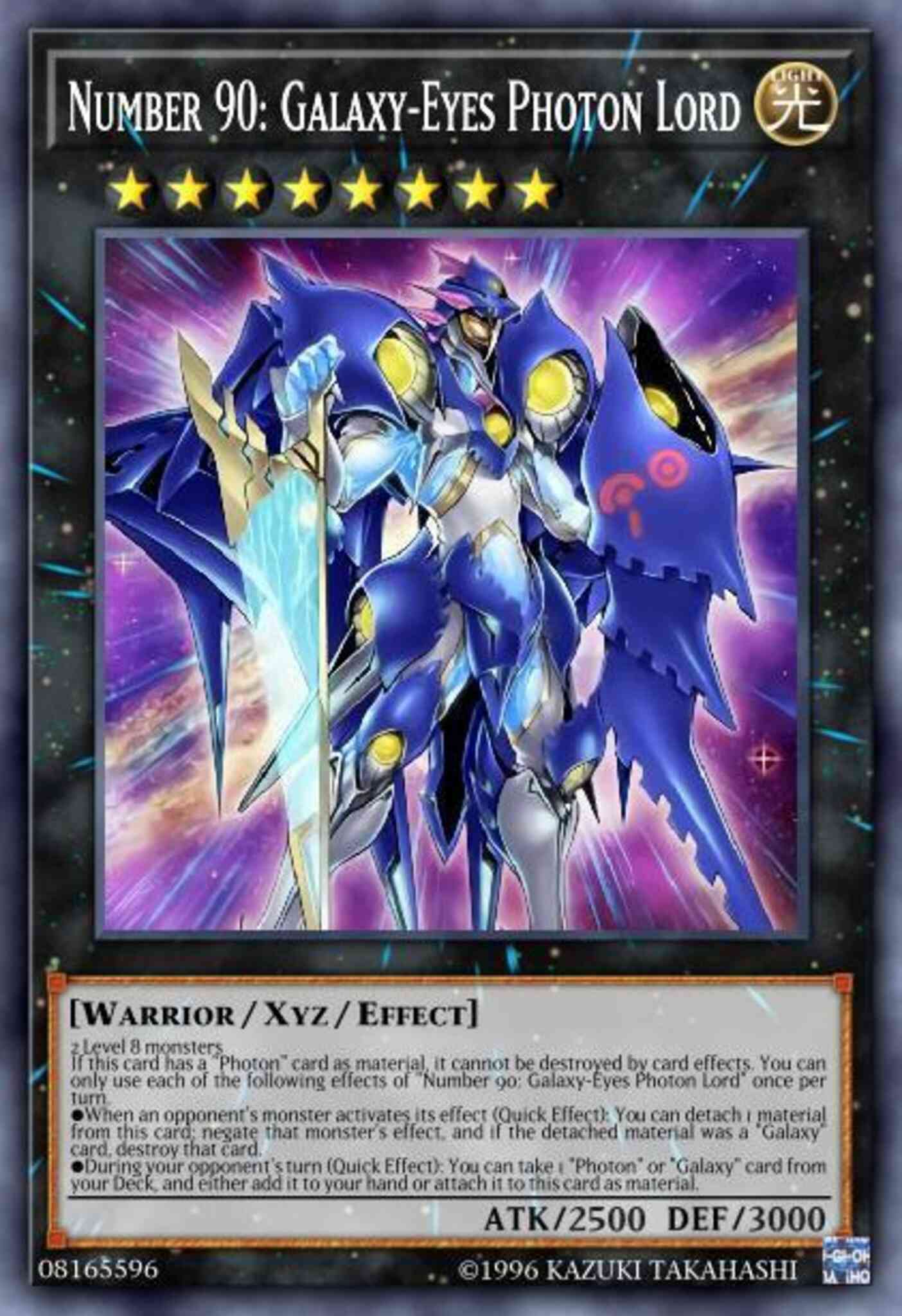 Number 90: Galaxy-Eyes Photon Lord - BLRR-EN033 - Secret Rare - 1st Edition