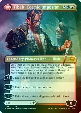 Valki, God of Lies // Tibalt, Cosmic Impostor [286] [Borderless] [Kaldheim] [Foil]