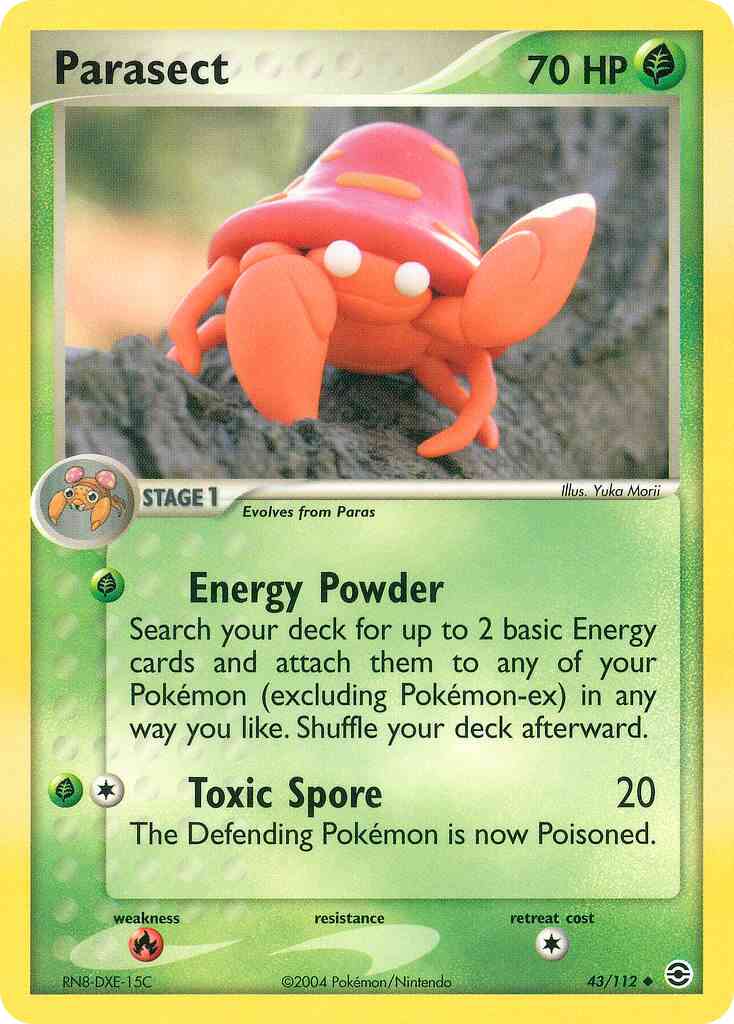 Parasect - 43/112 - Uncommon [ex6-43] [Reverse Holo]
