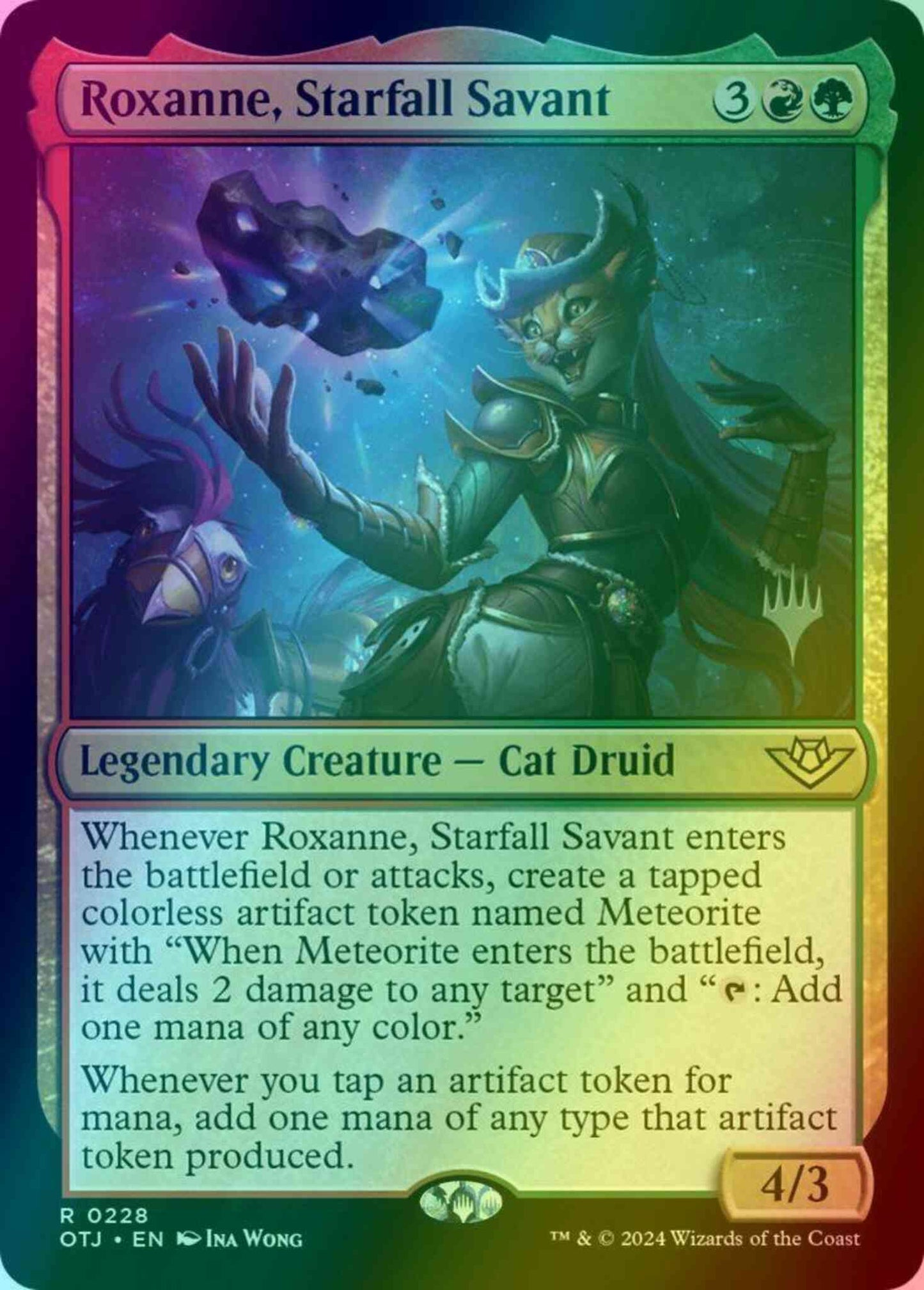 Roxanne, Starfall Savant [228p] [Promo Pack] [Outlaws of Thunder Junction: Promos] [Foil]