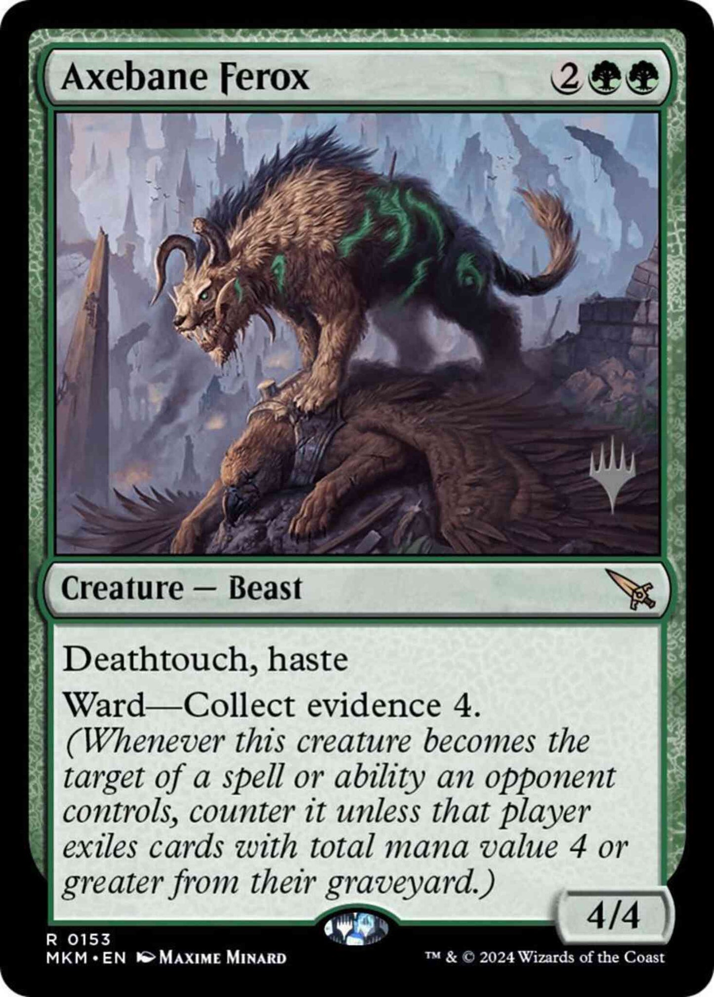 Axebane Ferox [153p] [Promo Pack] [Murders at Karlov Manor: Promos] [Non-Foil]