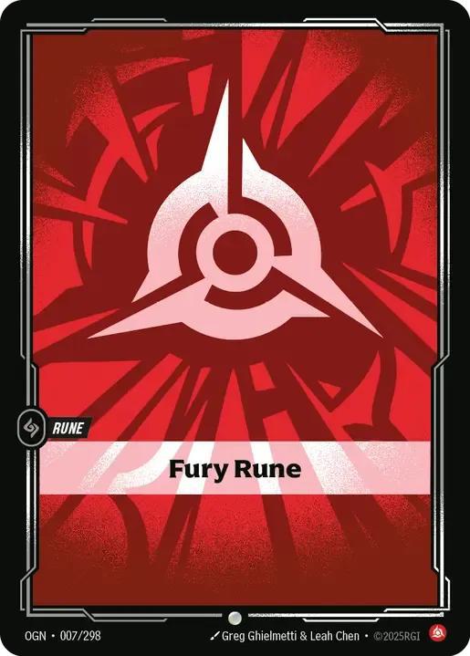Fury Rune - 007/298 [Origins] [Non-Foil]