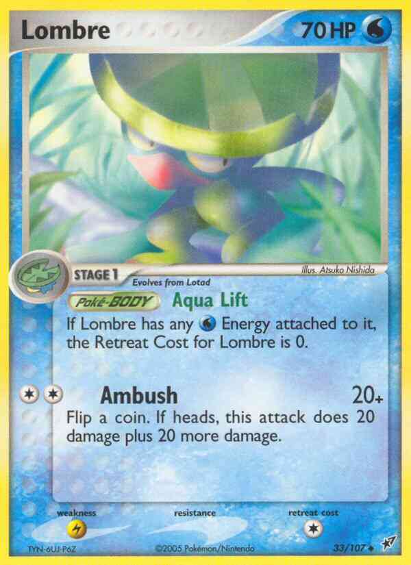 Lombre - 33/107 - Uncommon [ex8-33] [Reverse Holo]