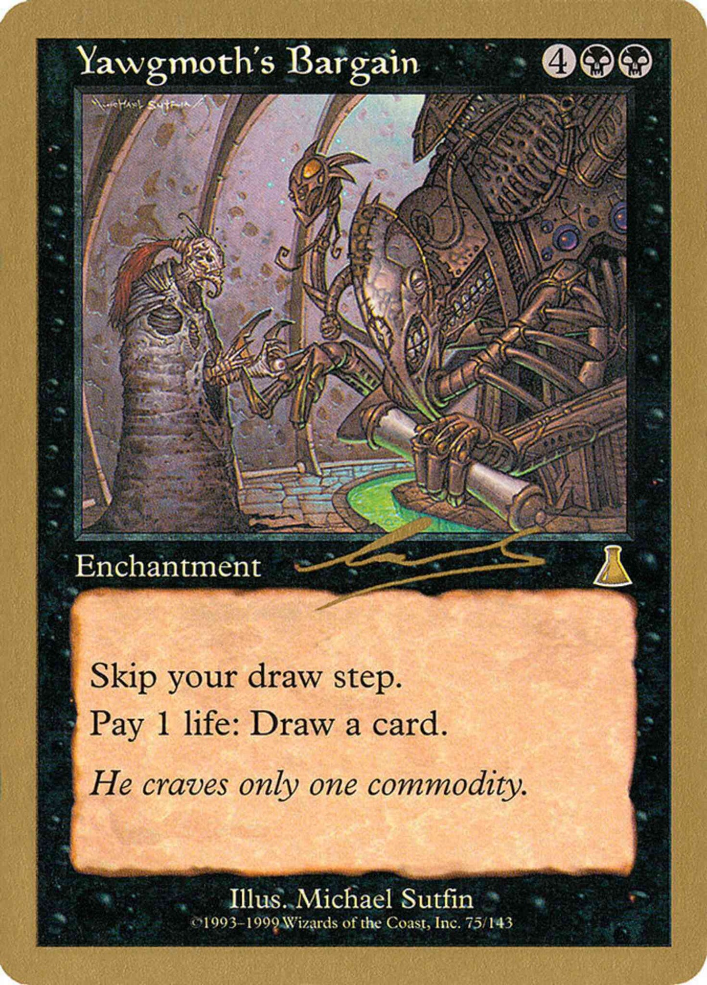 Yawgmoth's Bargain [nl75] [World Championship Decks 2000] [Non-Foil]