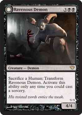 Ravenous Demon // Archdemon of Greed [71] [Dark Ascension] [Non-Foil]