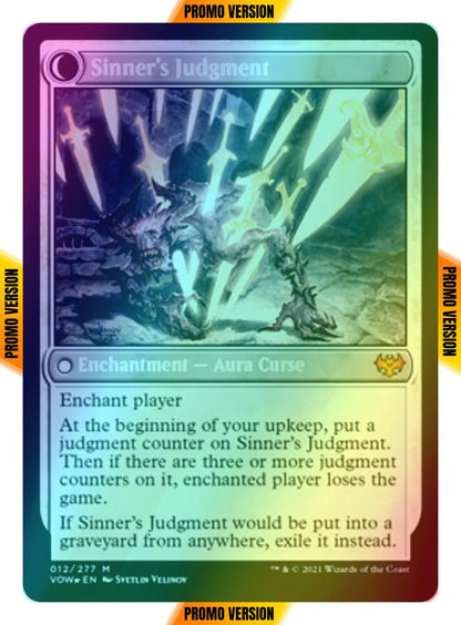 Faithbound Judge // Sinner's Judgment [Prerelease] [12s] [Innistrad: Crimson Vow: Promos] [Foil]