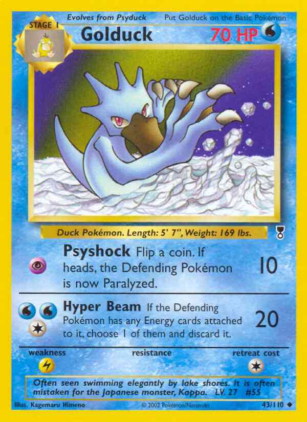 Golduck - 43/110 - Uncommon [base6-43] [Non-Holo]