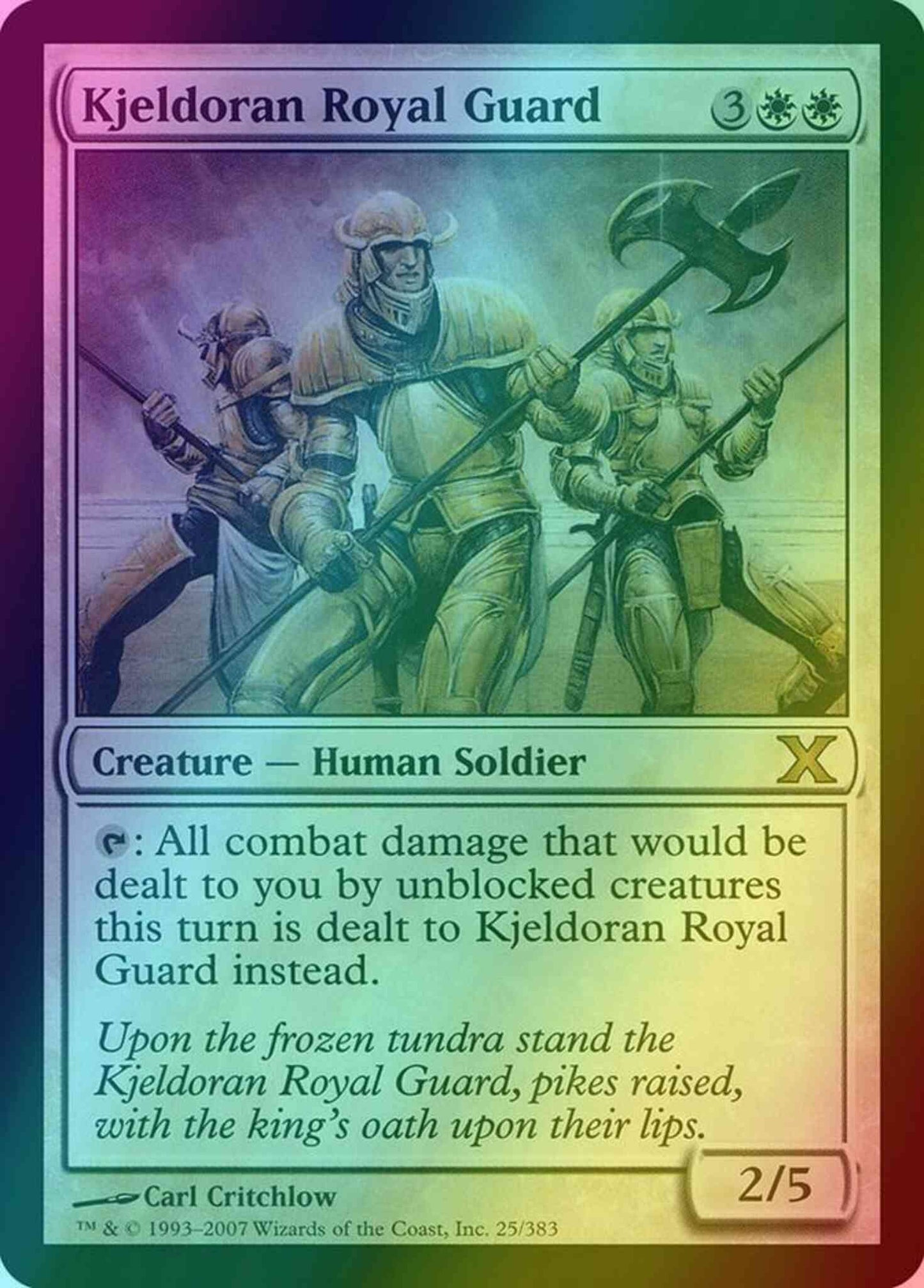 Kjeldoran Royal Guard [25] [Tenth Edition] [Foil]