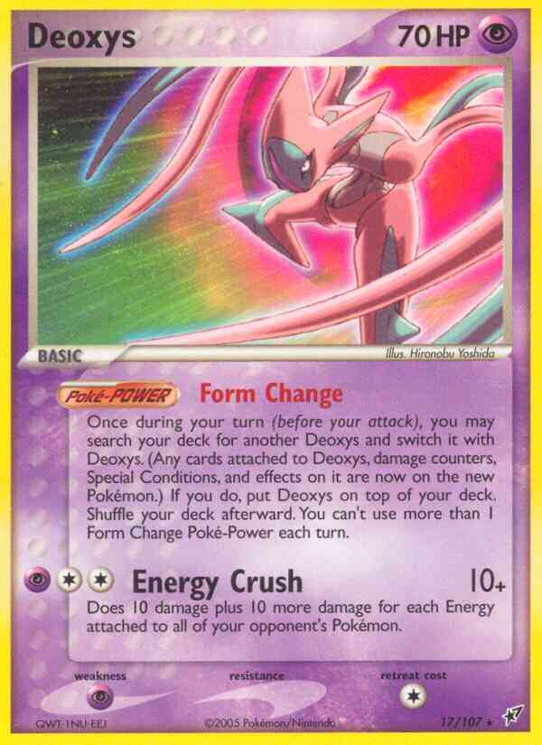 Deoxys - 17/107 - Rare [ex8-17] [Reverse Holo]