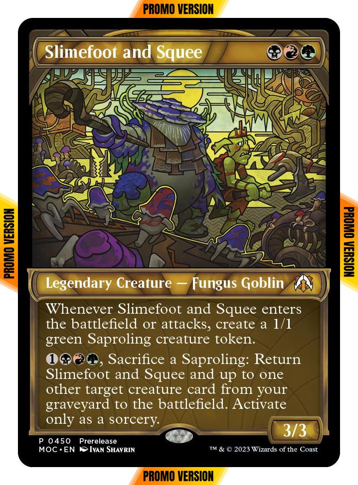Slimefoot and Squee [450] [Planar Showcase] [Prerelease] [March of the Machine: Commander] [Non-Foil]