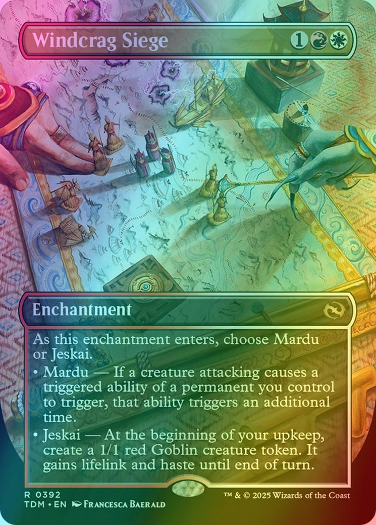 Windcrag Siege [392] [Borderless] [Tarkir: Dragonstorm] [Foil]