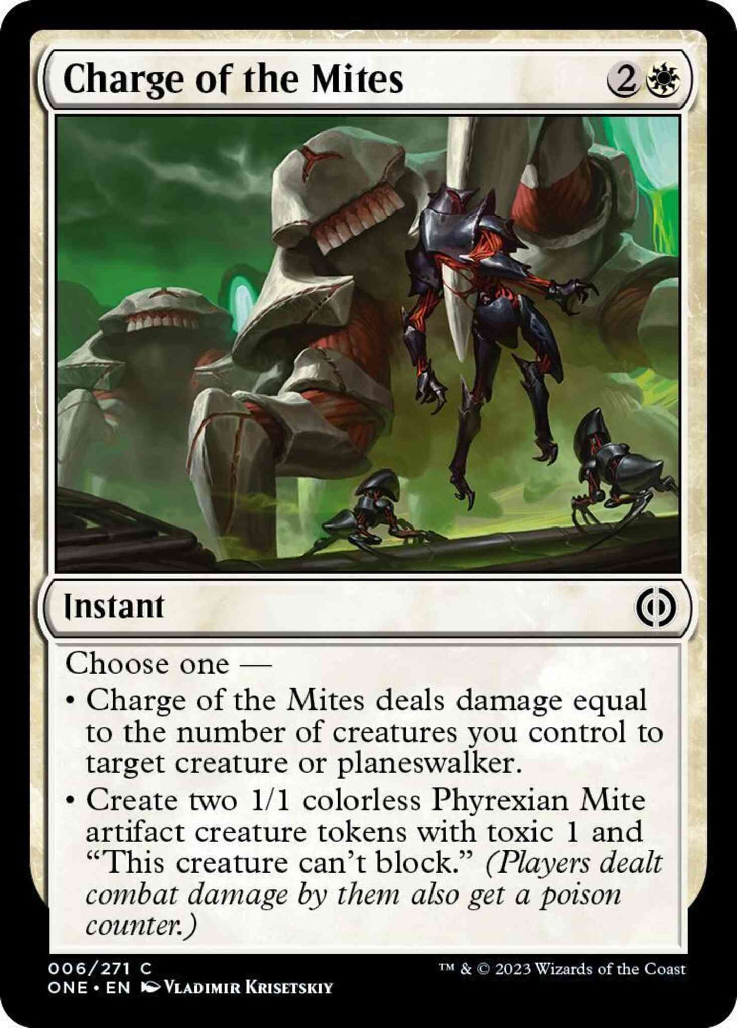 Charge of the Mites [6] [Phyrexia: All Will Be One] [Non-Foil]