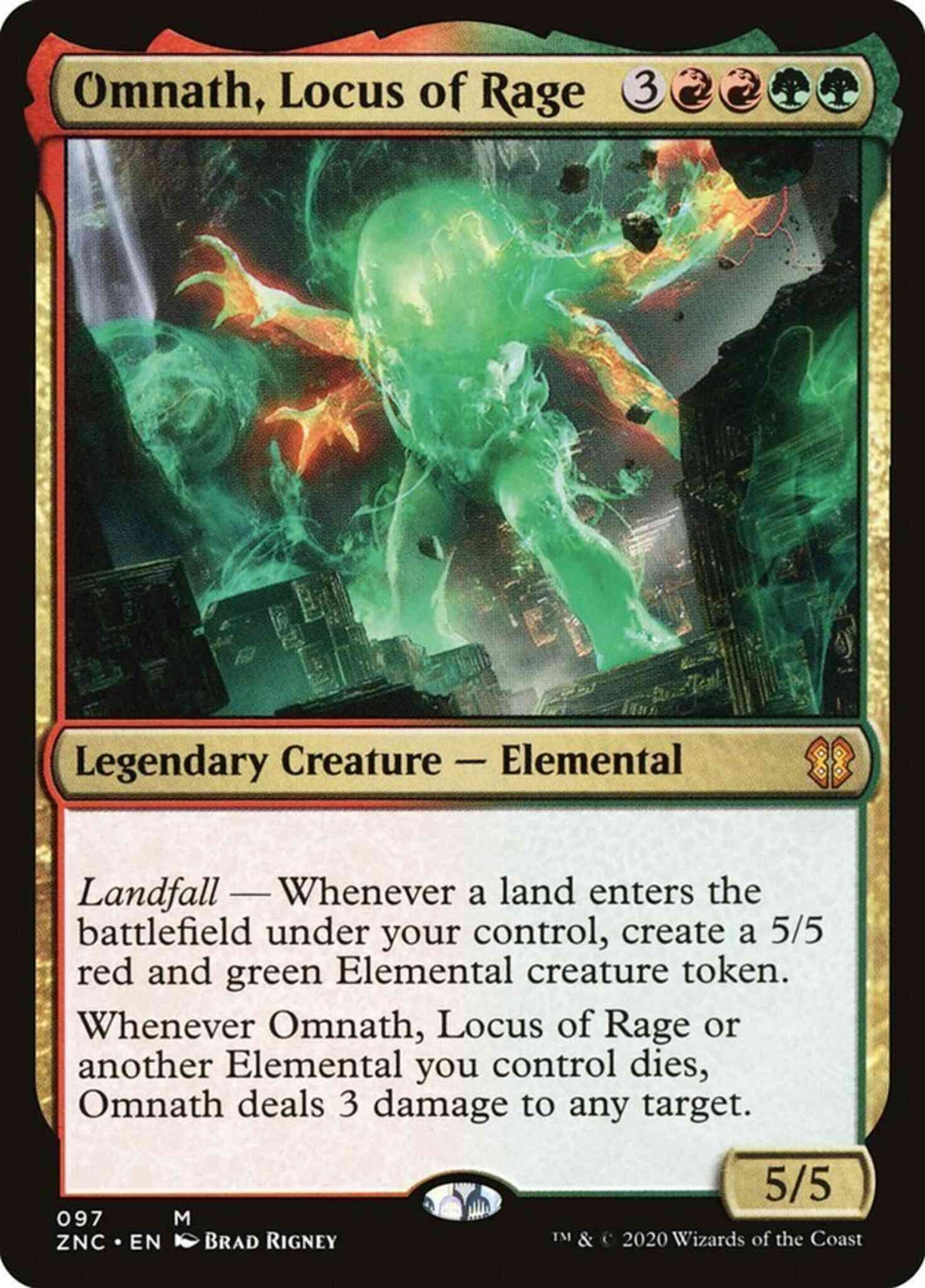 Omnath, Locus of Rage [97] [Zendikar Rising Commander] [Non-Foil]