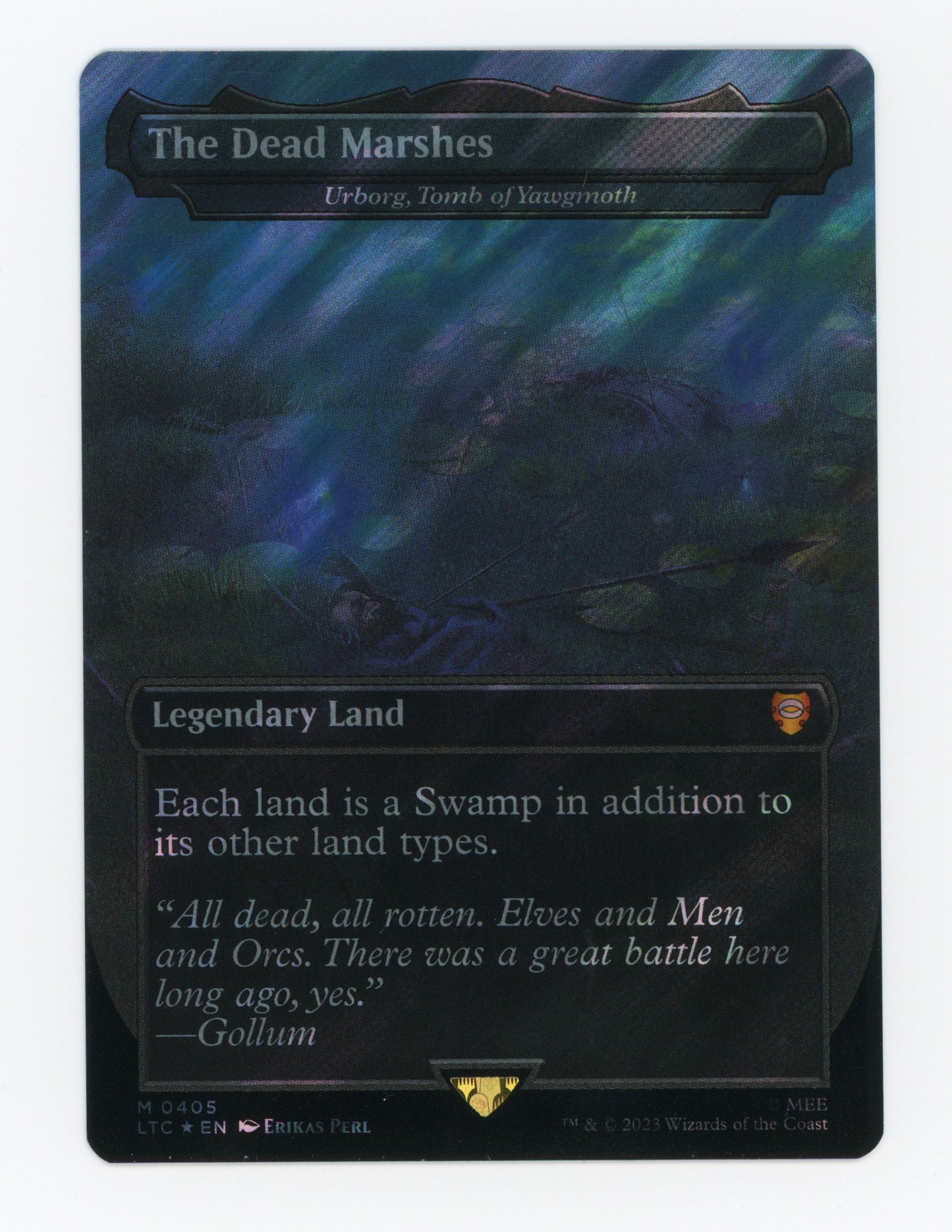 The Dead Marshes - Urborg, Tomb of Yawgmoth — Borderless|Realms and Relics|Surge Foil — ID 19830