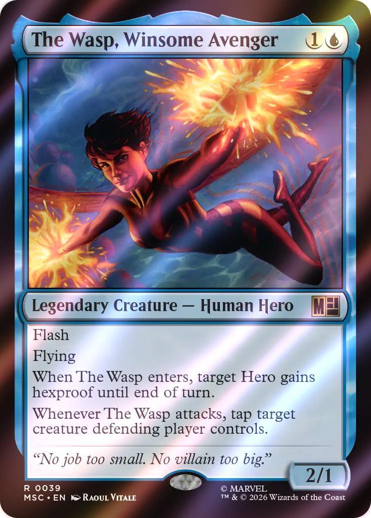The Wasp, Winsome Avenger [39] [Marvel Super Heroes: Commander] [Surge Foil]