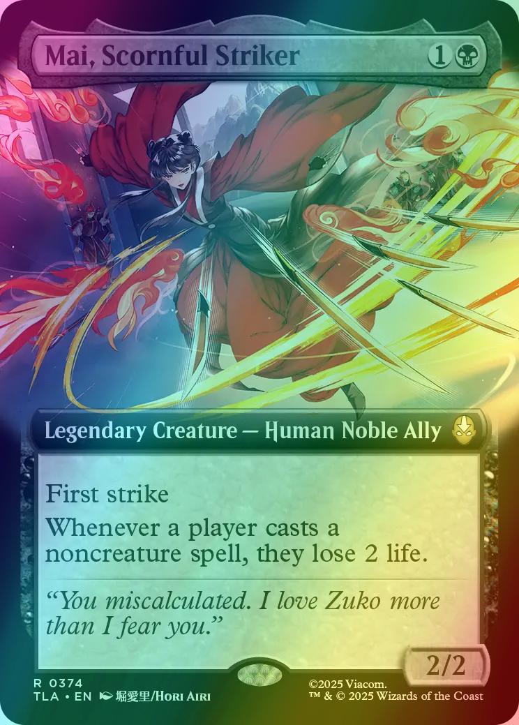 Mai, Scornful Striker [374] [Extended Art] [Avatar: The Last Airbender] [Foil]
