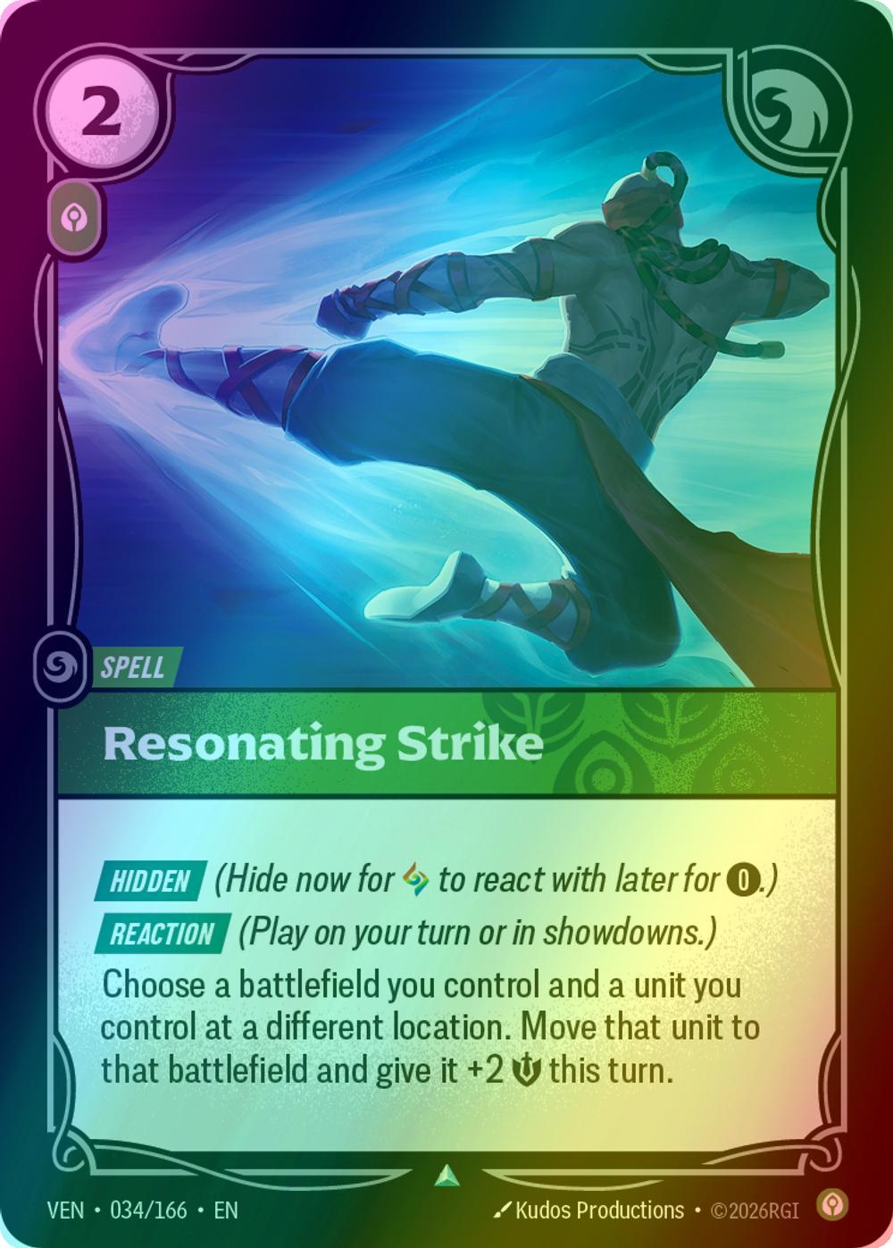 Resonating Strike - 034/166 [Vendetta] [Foil]