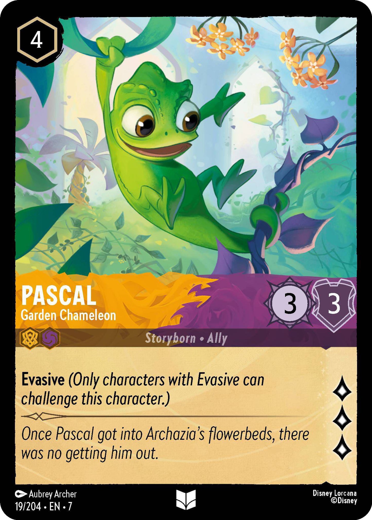 Pascal - Garden Chameleon - 19/204 [Archazia's Island] [Non-Foil]