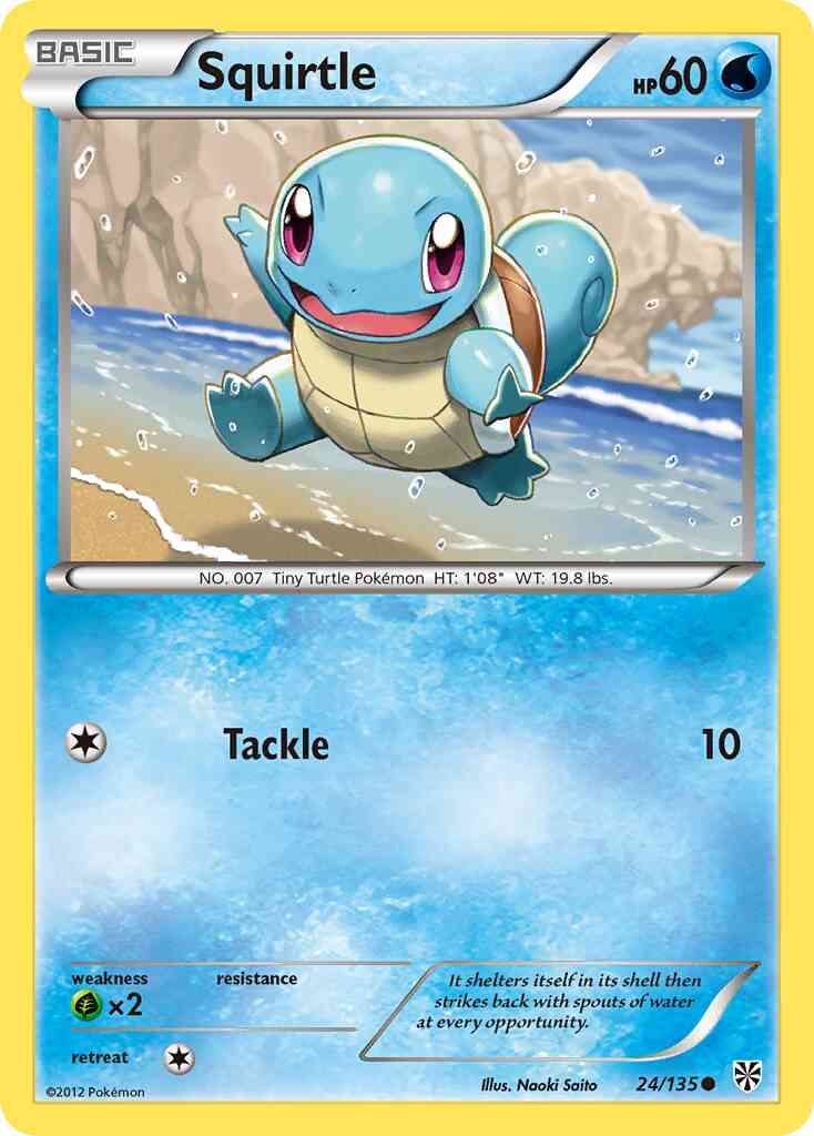 Squirtle - 24/135 - Common [bw8-24] [Reverse Holo]