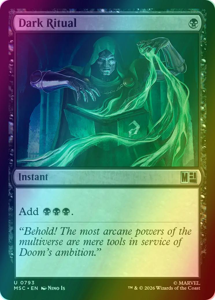Dark Ritual [793] [Jumpstart] [Marvel Super Heroes: Commander] [Foil]