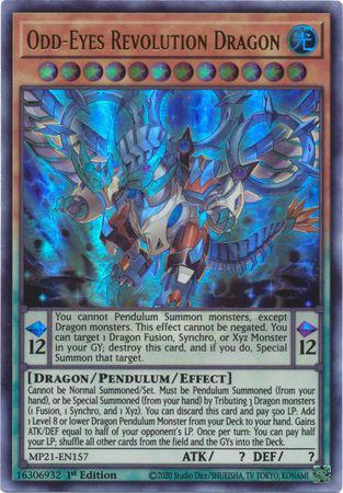 Odd-Eyes Revolution Dragon - MP21-EN157 - Ultra Rare - 1st Edition