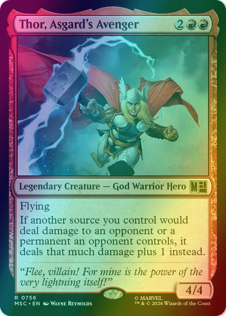 Thor, Asgard's Avenger [756] [Jumpstart] [Marvel Super Heroes: Commander] [Foil]