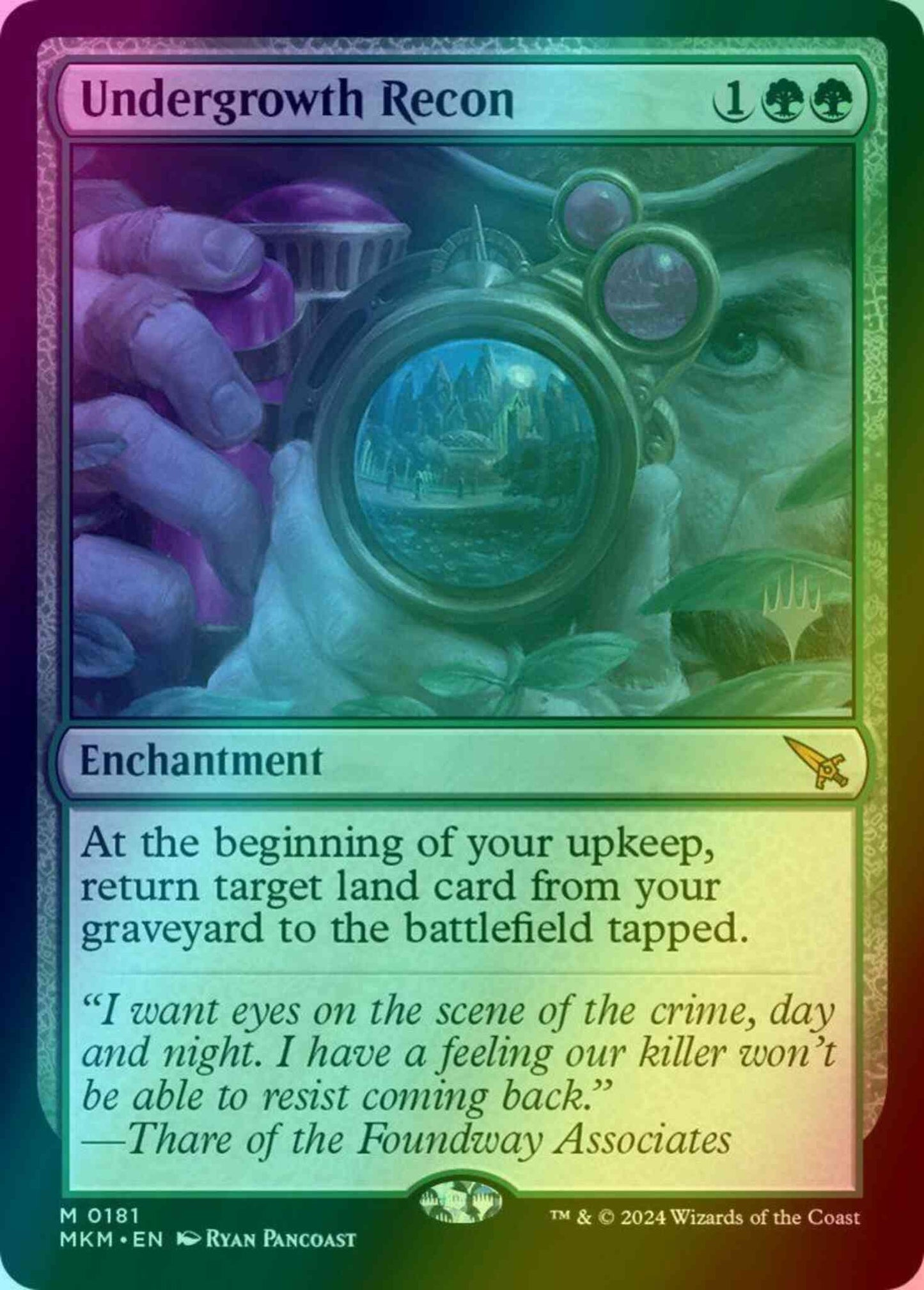 Undergrowth Recon [181p] [Promo Pack] [Murders at Karlov Manor: Promos] [Foil]