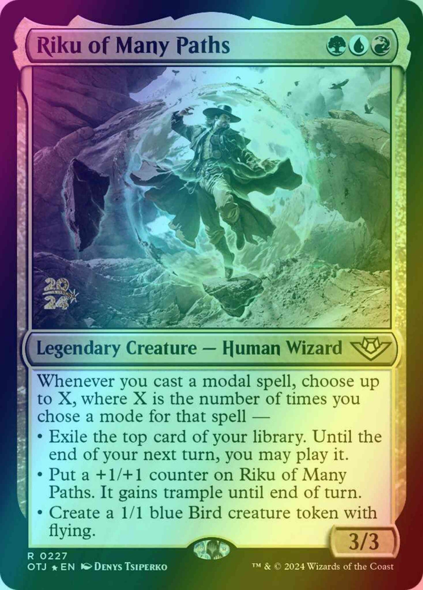 Riku of Many Paths [227s] [Prerelease] [Outlaws of Thunder Junction: Promos] [Foil]
